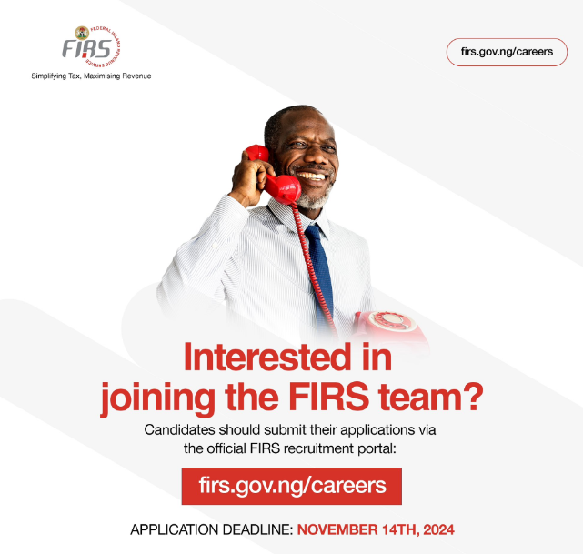 FIRS Recruitment Portal 2024: Application Form, Qualifications, and How to Apply